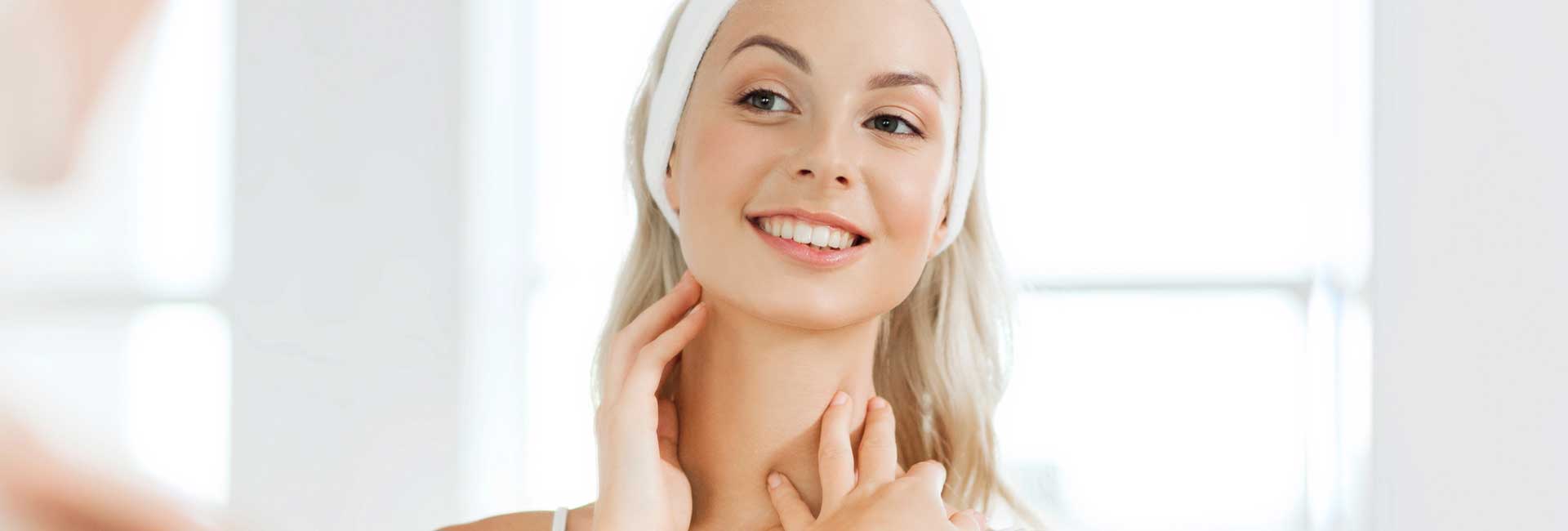 Woman with fresh skin.