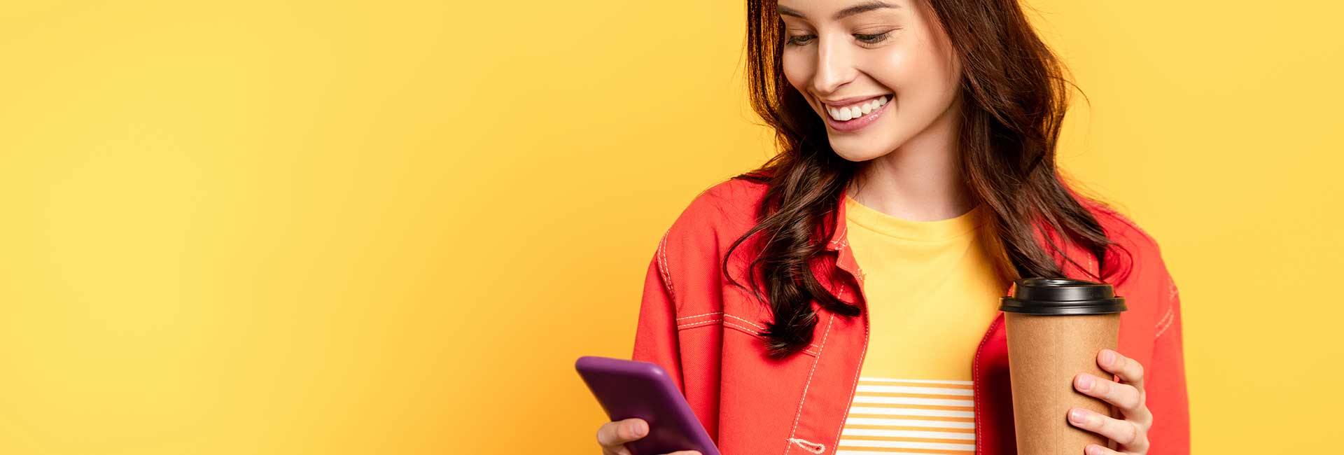 A Woman using a mobile