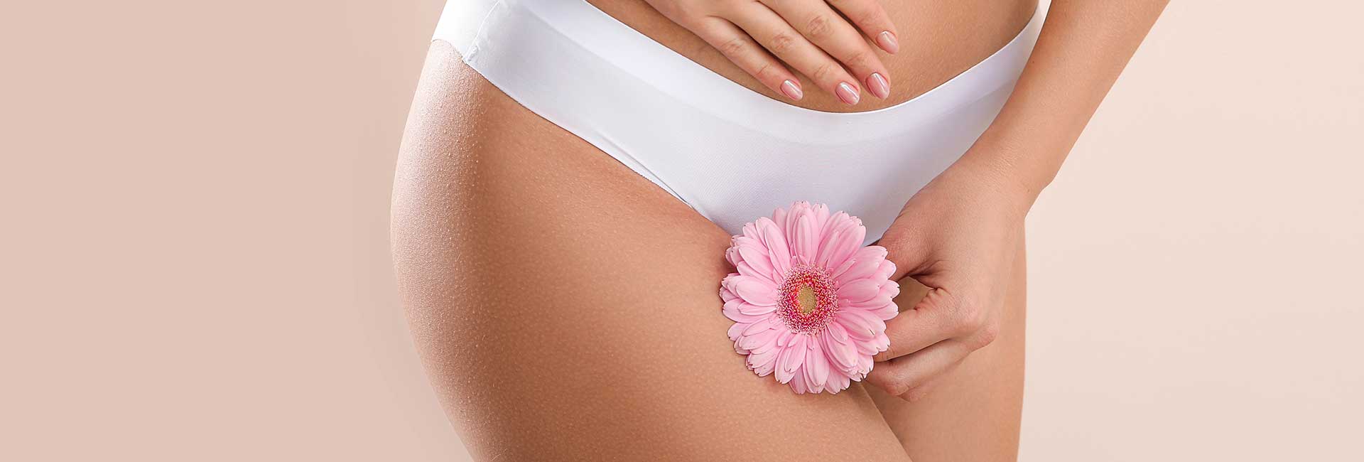 Young woman with flower